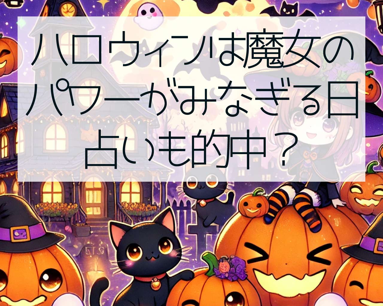 ハロウィンは魔女のパワーがみなぎる日、魔力が上がって占いも的中？