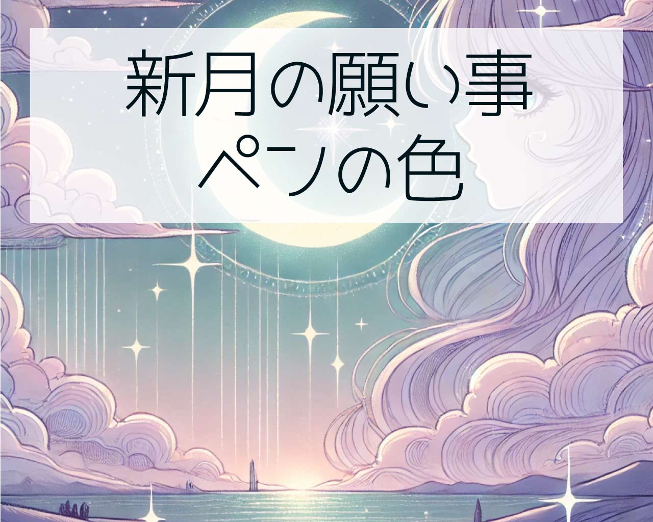 新月の願い事のペンの色は？恋愛や金運、仕事では色を変えた方がいい？